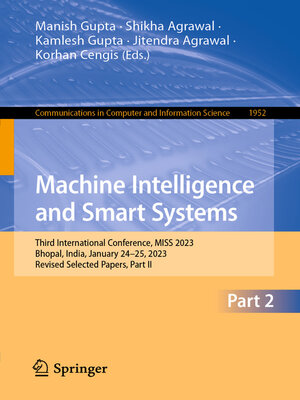 cover image of Machine Intelligence and Smart Systems